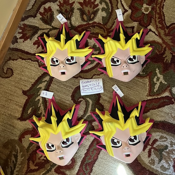 Vtg 1996 Kazuki Takahashi Yu Gi Oh Anime Plastic Mask Costume Halloween Cos Play - Picture 15 of 16